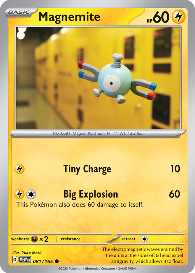 Magnemite -  Scarlet &amp; Violet 151 081/165, Fini: Unlimited