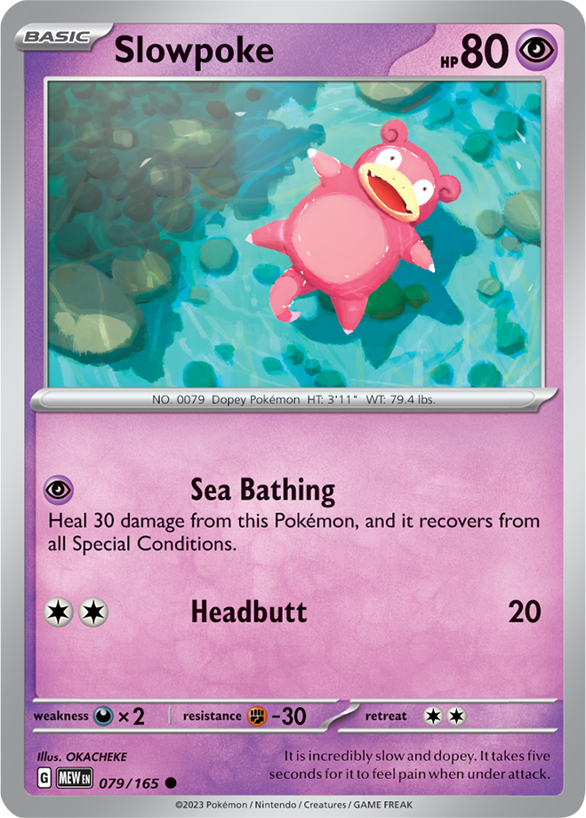 Slowpoke - Scarlet &amp; Violet 151 079/165, Fini: Unlimited
