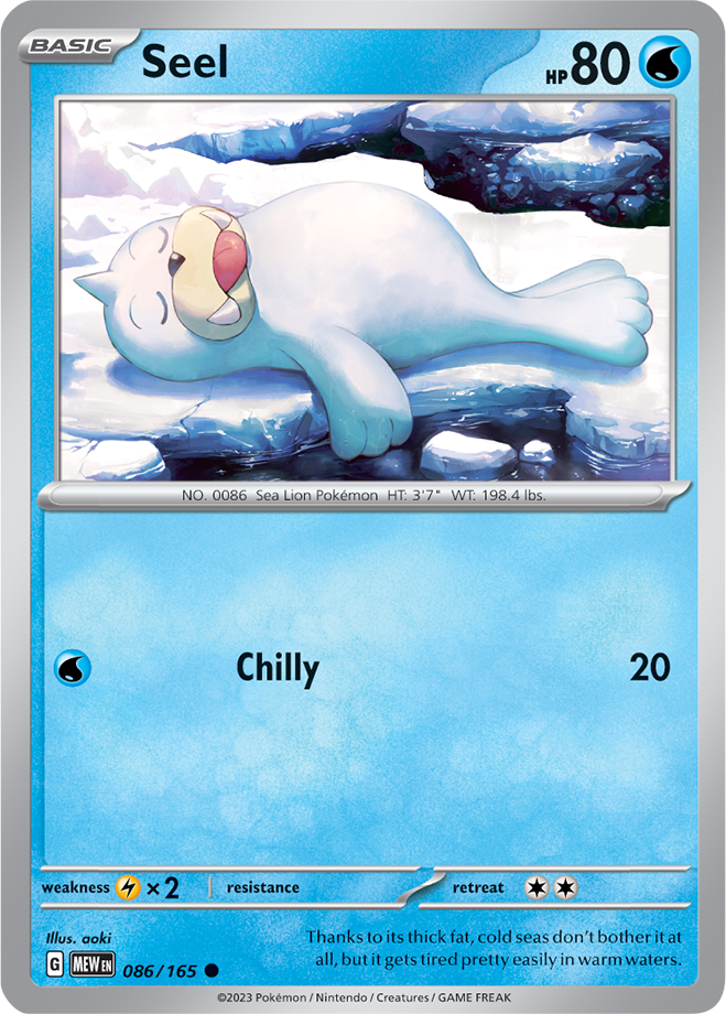 Seel -  Scarlet &amp; Violet 151 086/165, Fini: Unlimited