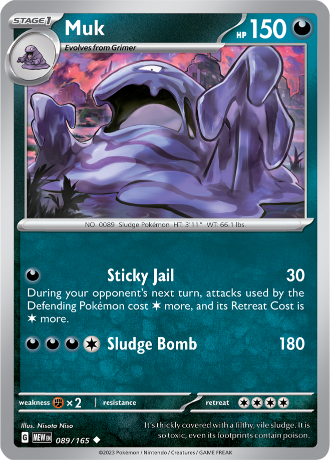 Muk -  Scarlet &amp; Violet 151 089/165, Fini: Unlimited