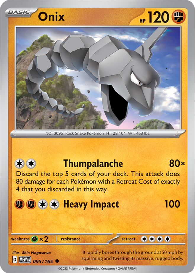 Onix -  Scarlet &amp; Violet 151 095/165, Fini: Unlimited