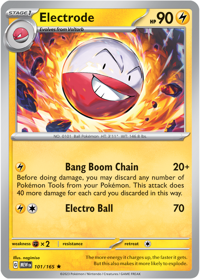 Electrode - Scarlet &amp; Violet 151 101/165, Fini: Unlimited
