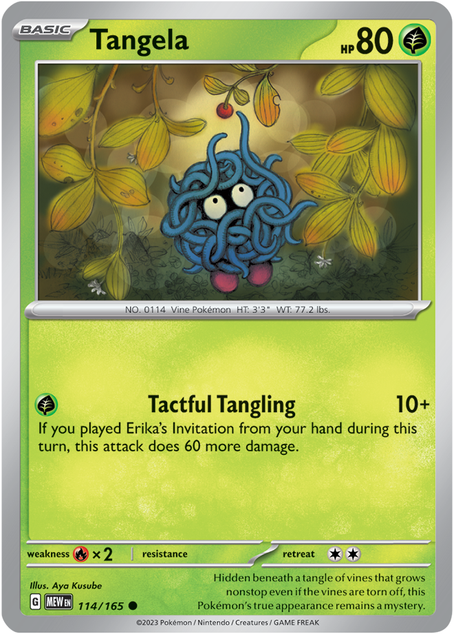 Tangela - Scarlet &amp; Violet 151 114/165, Fini: Unlimited