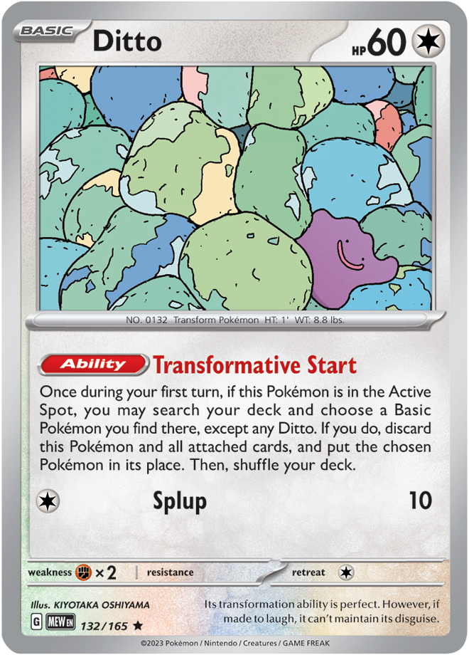 Ditto - Scarlet &amp; Violet 151 132/165, Fini: Unlimited