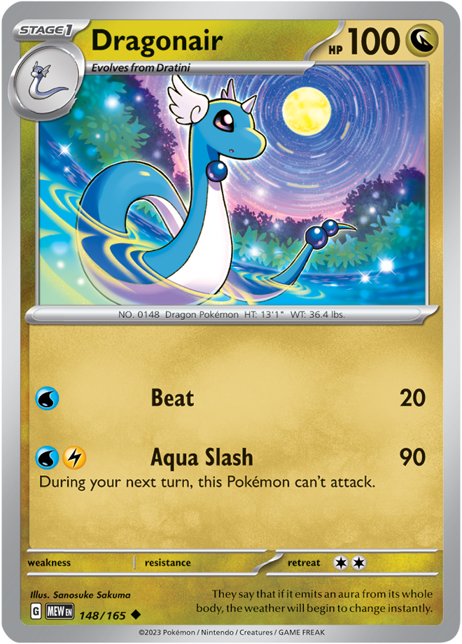 Dragonair - Scarlet &amp; Violet 151 148/165, Fini: Unlimited