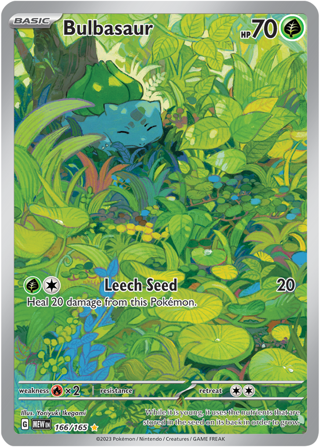 Bulbasaur Full art -Scarlet &amp; Violet 151 166/165
