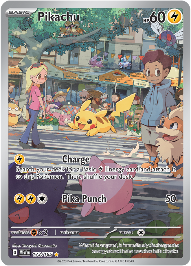 Pikachu Full art - Scarlet &amp; Violet 151 173/165
