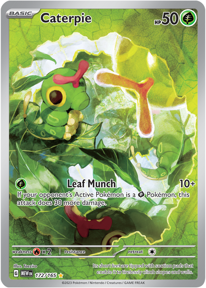 Caterpie Full art - Scarlet &amp; Violet 151 172/165