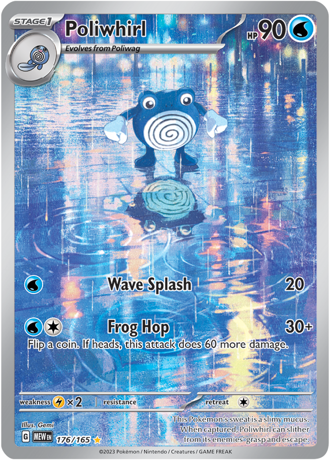 Poliwhirl Full art - Scarlet &amp; Violet 151 176/165