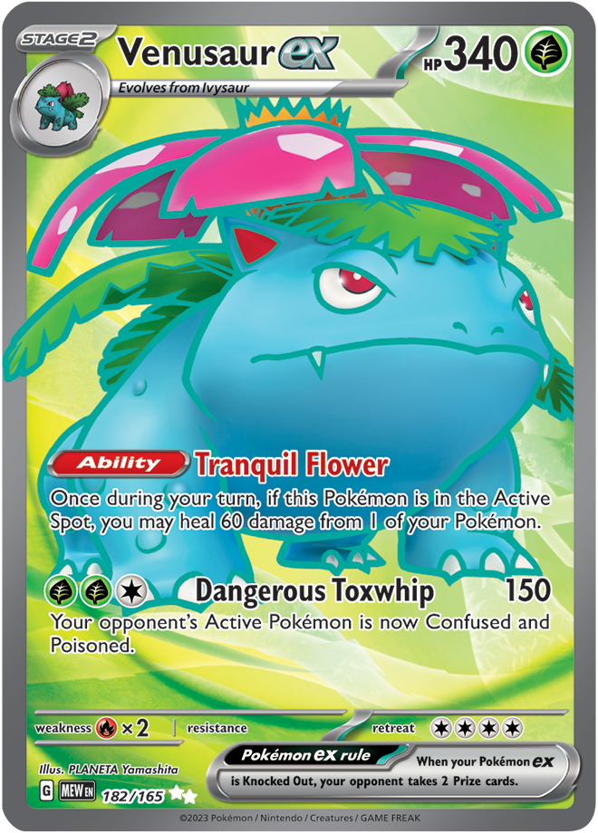 Venusaur Full art - Scarlet &amp; Violet 151 182/165