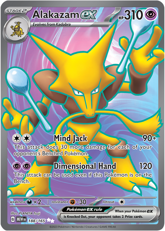 Alakazam EX Full art - Scarlet &amp; Violet 151 188/165