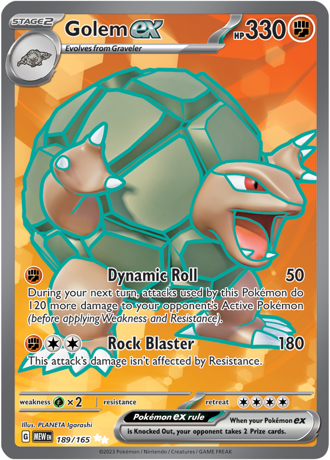 Golem EX Full art - Scarlet &amp; Violet 151 189/165