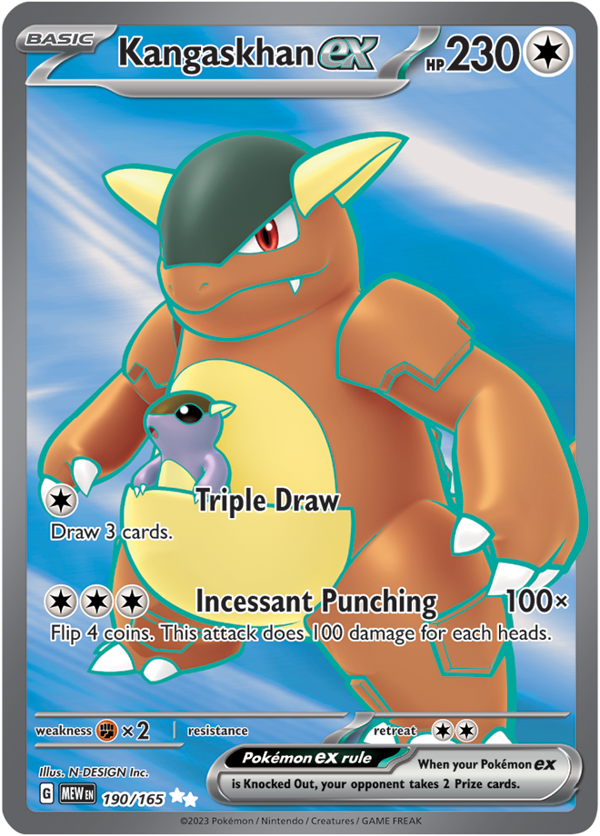 Kangaskhan EX Full art - Scarlet &amp; Violet 151 190/165