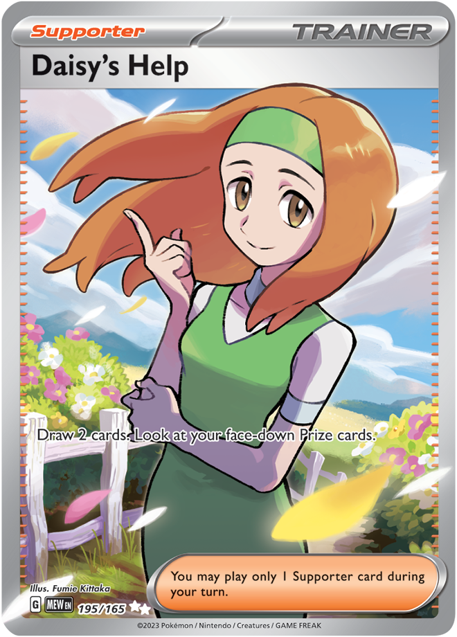 Daisy&#39;s help Full art - Scarlet &amp; Violet 151 195/165