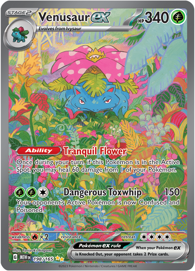 Venusaur EX Full art - Scarlet &amp; Violet 151 198/165