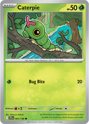 Caterpie - Scarlet &amp; Violet Journey together 001/159