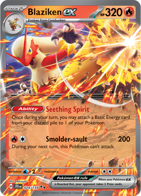 Blaziken EX - Scarlet &amp; Violet Journey together 024/159