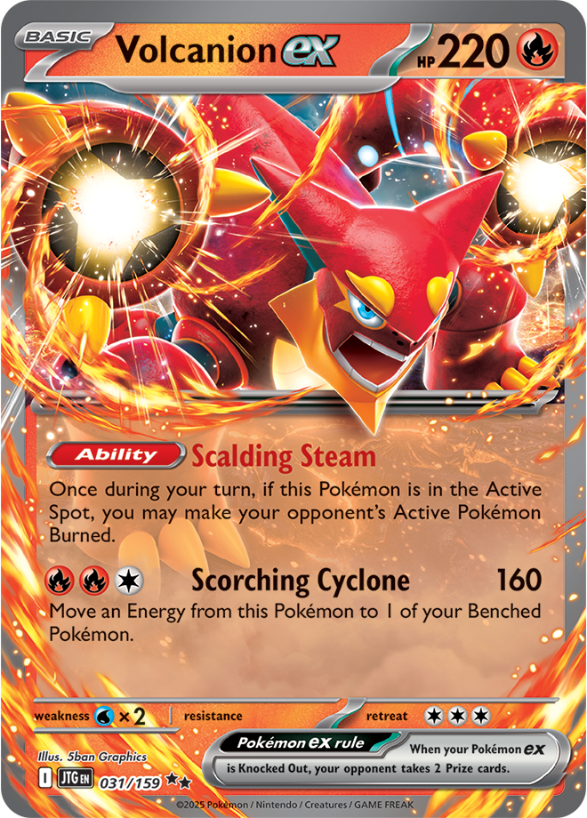 Volcanion EX - Scarlet &amp; Violet Journey together 031/159