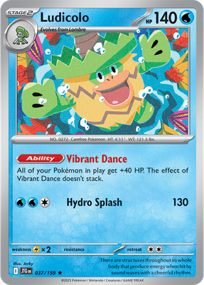 Ludicolo - Scarlet &amp; Violet Journey together 037/159