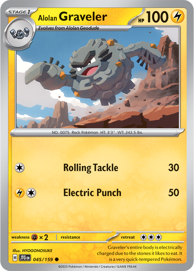 Alolan Graveler - Scarlet &amp; Violet Journey together 045/159