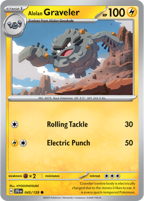 Alolan Graveler - Scarlet &amp; Violet Journey together 045/159