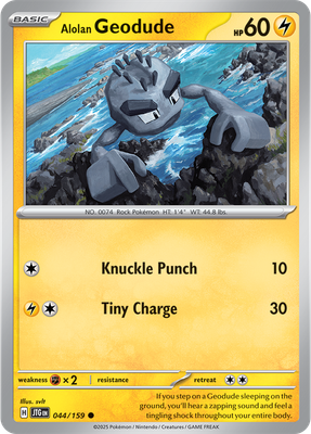 Alolan Geodude - Scarlet &amp; Violet Journey together 044/159