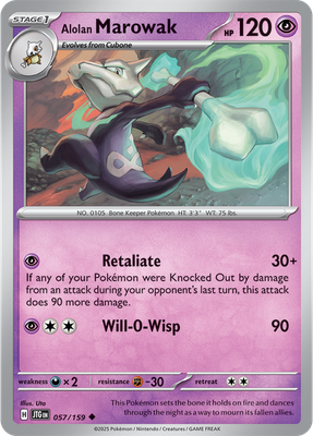Alolan Marowak - Scarlet &amp; Violet Journey together 057/159