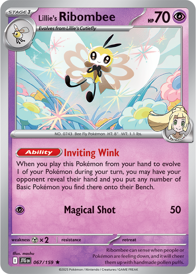Lillie&#39;s Ribombee - Scarlet &amp; Violet Journey together 067/159