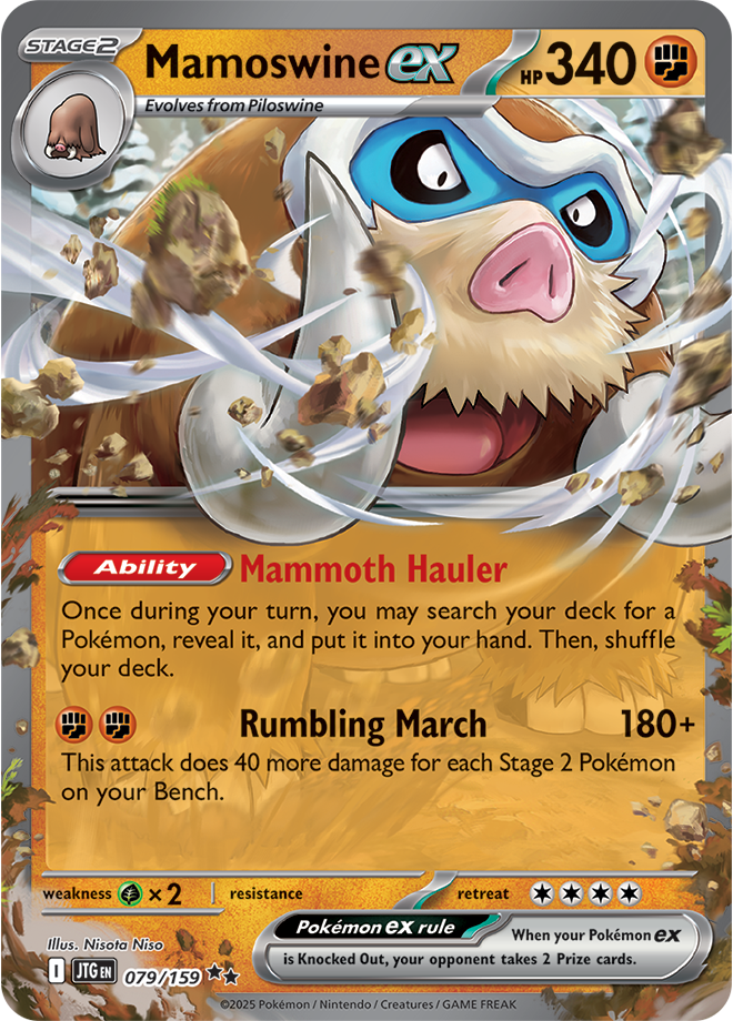 Mamoswine EX - Scarlet &amp; Violet Journey together 079/159