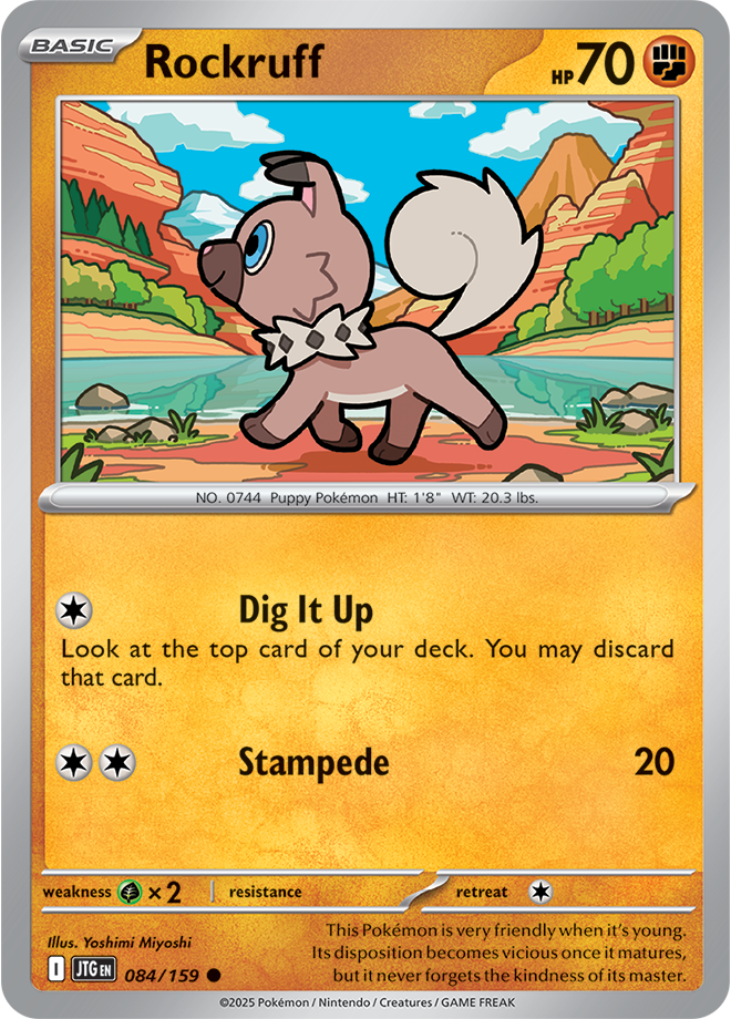 Rockruff - Scarlet &amp; Violet Journey together 084/159