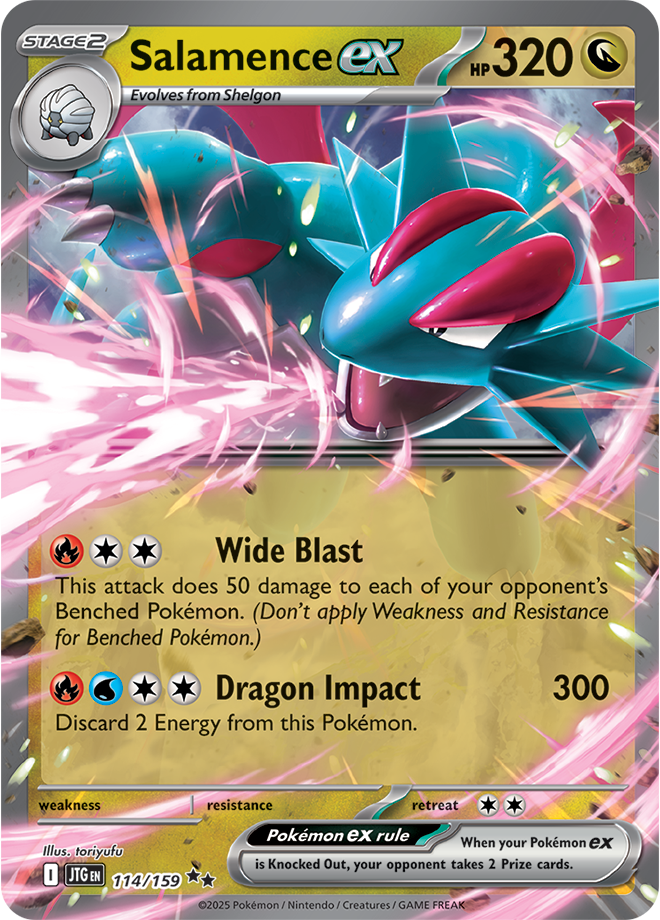 Salamence EX - Scarlet &amp; Violet Journey together 114/159