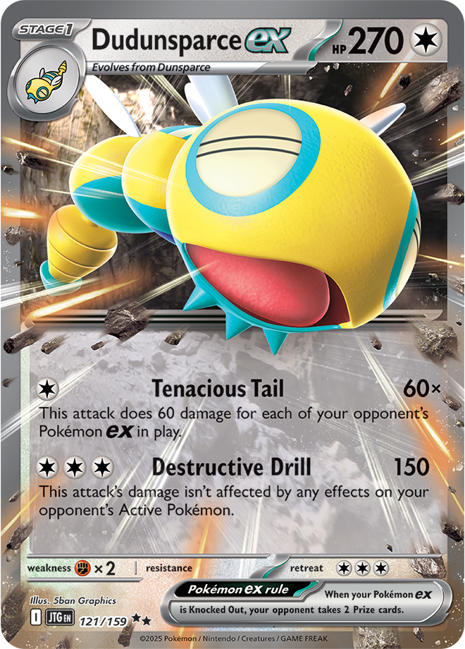 Dundunsparce EX - Scarlet &amp; Violet Journey together 121/159