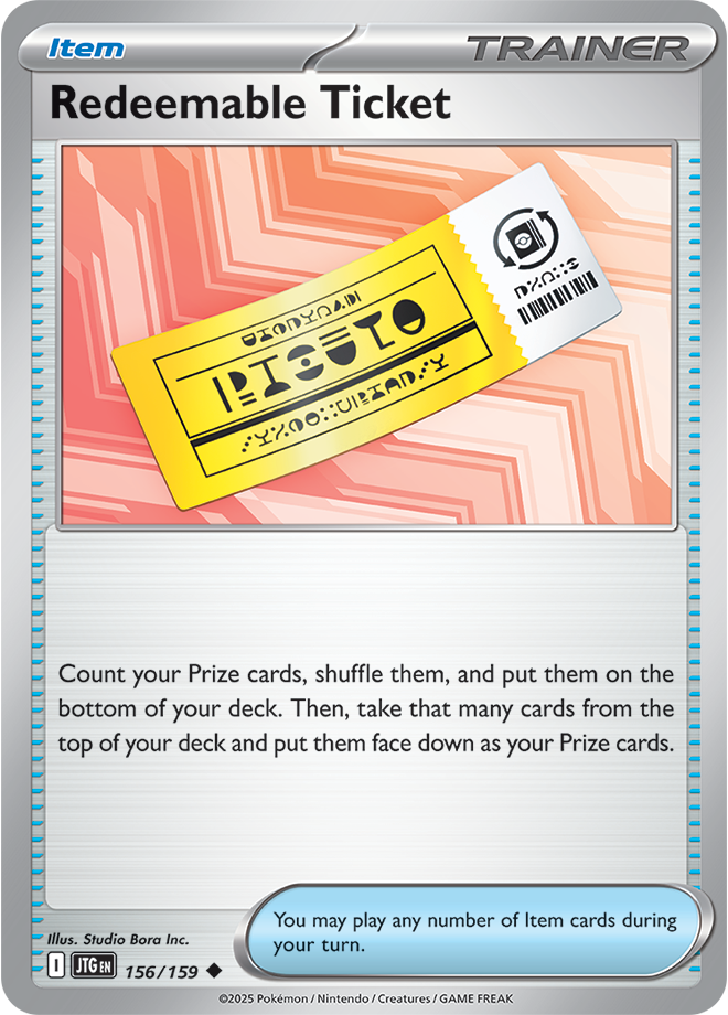 Redeemable ticket - Scarlet &amp; Violet Journey together 156/159