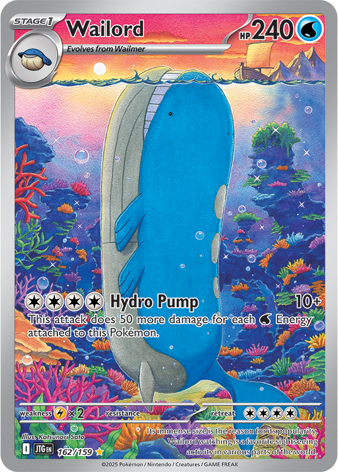 Wailord Full art- Scarlet &amp; Violet Journey together 162/159