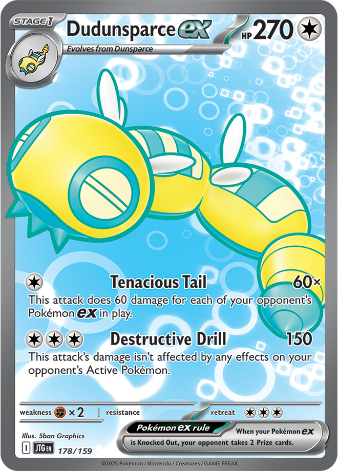 Dudunsparce EX Full art - Scarlet &amp; Violet Journey together 178/159