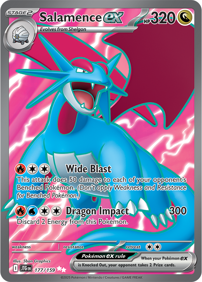 Salamence EX Full art - Scarlet &amp; Violet Journey together 177/159