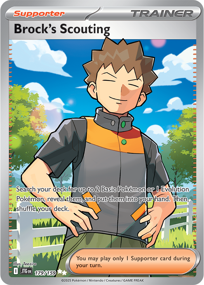 Brock&#39;s scouting Full art - Scarlet &amp; Violet Journey together 179/159