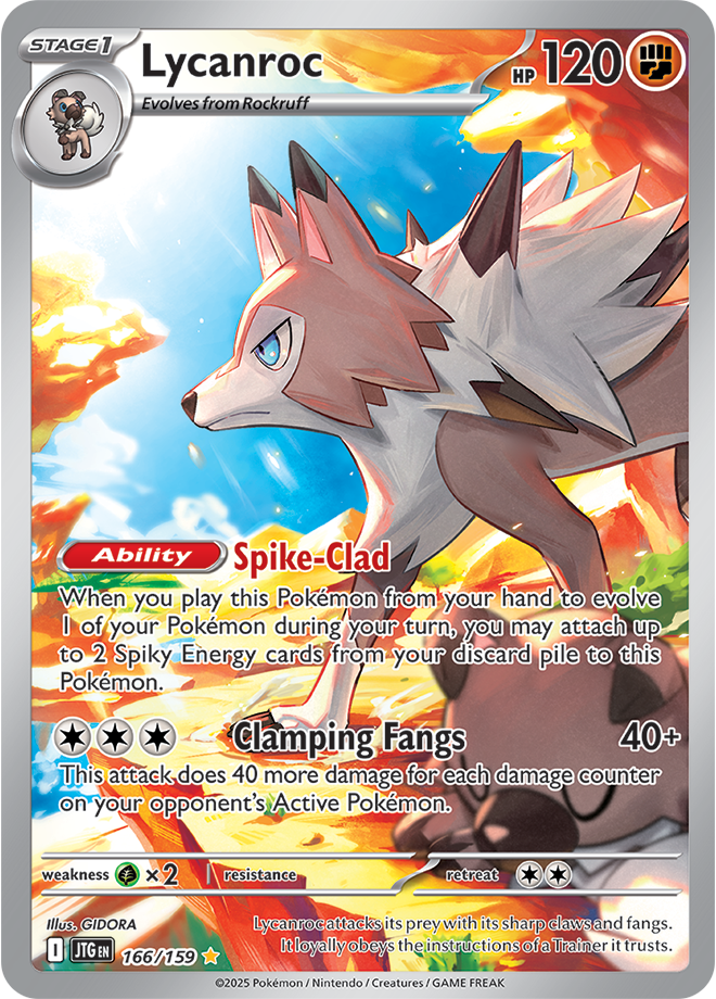 Lycanroc Full art - Scarlet &amp; Violet Journey together 166/159