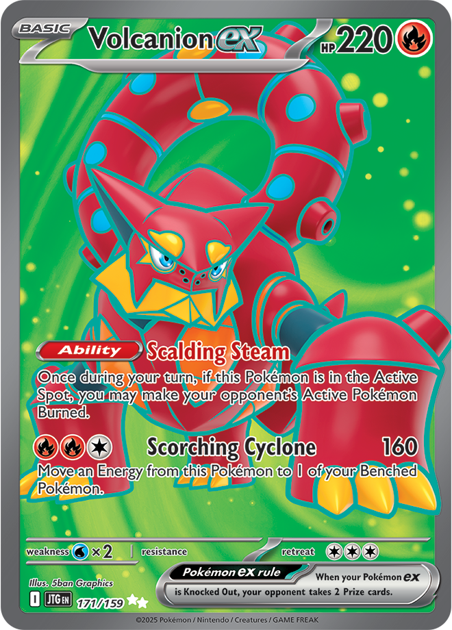 Volcanion EX Full art - Scarlet &amp; Violet Journey together 171/159