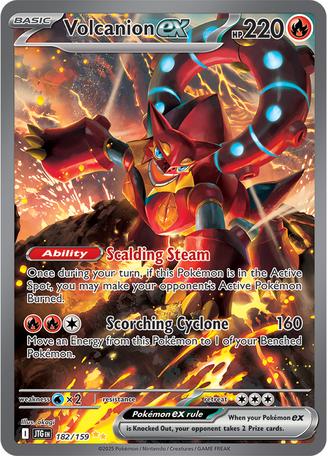 Volcanion EX - Scarlet &amp; Violet Journey together 182/159