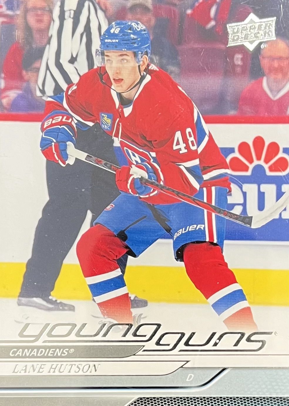 Lane Hutson 2024-25 Upper deck Series one Young guns #229