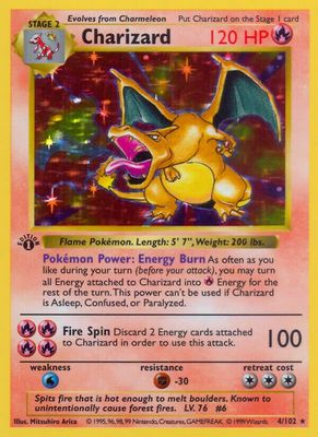 Base set 1st edition Shadowless