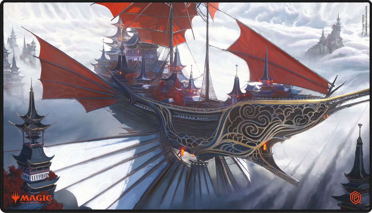 UG PLAYMAT MTG TARKIR DRAGONSTORM V4