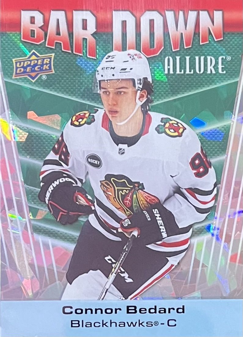 Connor Bedard - 2023-24 Upper deck Allure Green /249 BD-10
