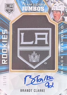 Brandt Clarke - 2022-23 Upper deck Black diamond Rookies team logo jumbos /99 RTL-BC
