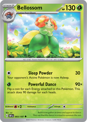 Bellossom - Scarlet &amp; Violet Obsidian flames 003/197