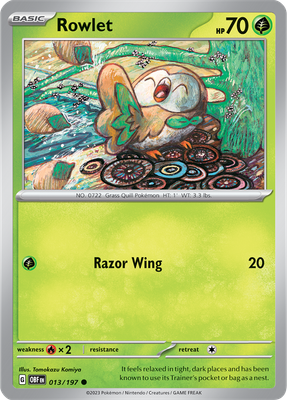 Rowlet - Scarlet &amp; Violet Obsidian flames 013/197