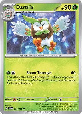 Dartrix - Scarlet &amp; Violet Obsidian flames 014/197