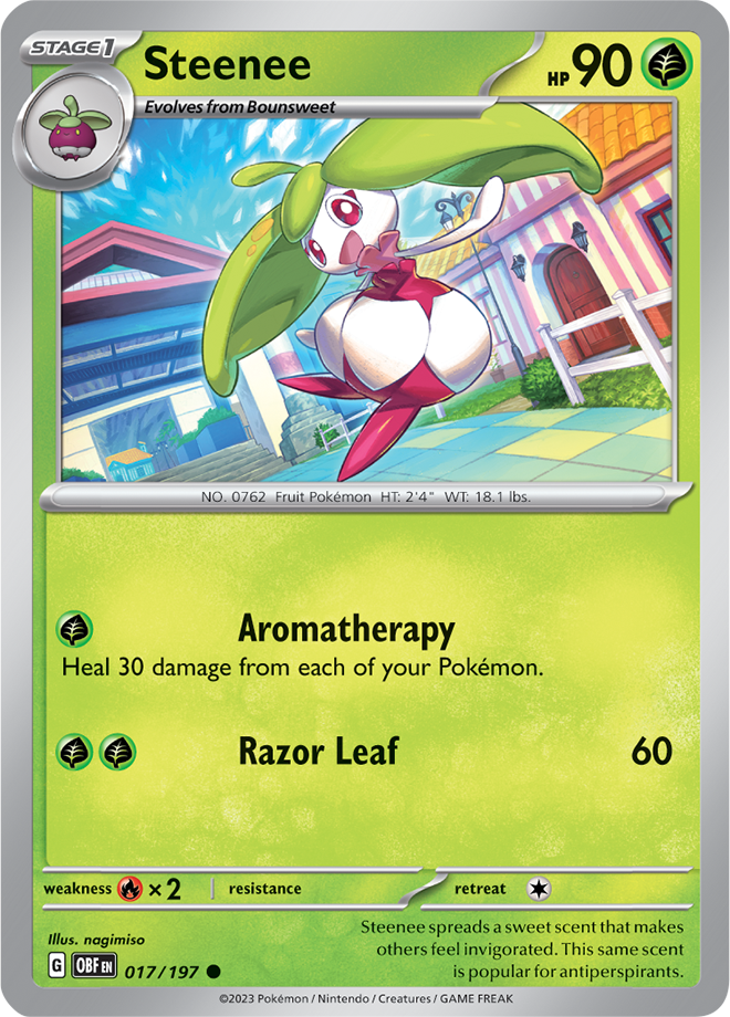 Steenee - Scarlet &amp; Violet Obsidian flames 017/197, Fini: Unlimited