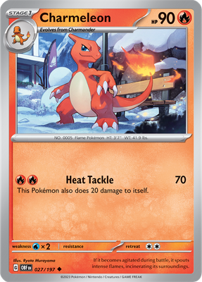 Charmeleon - Scarlet &amp; Violet Obsidian flames 027/197